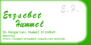 erzsebet hummel business card
